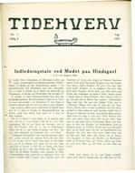 Tidehverv august 1929. Bestil eksemplar: webmaster(at)tidehverv.dk