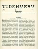 Tidehverv januar 1931. Bestil eksemplar: webmaster(at)tidehverv.dk