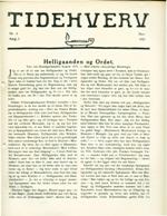 Tidehverv november 1931. Bestil eksemplar: webmaster(at)tidehverv.dk