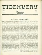 Tidehverv januar 1932. Bestil eksemplar: webmaster(at)tidehverv.dk