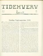 Tidehverv juni 1932. Bestil eksemplar: webmaster(at)tidehverv.dk