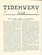 Tidehverv januar 1936. Bestil eksemplar: webmaster(at)tidehverv.dk