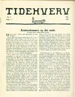 Tidehverv maj 1937. Bestil eksemplar: webmaster(at)tidehverv.dk